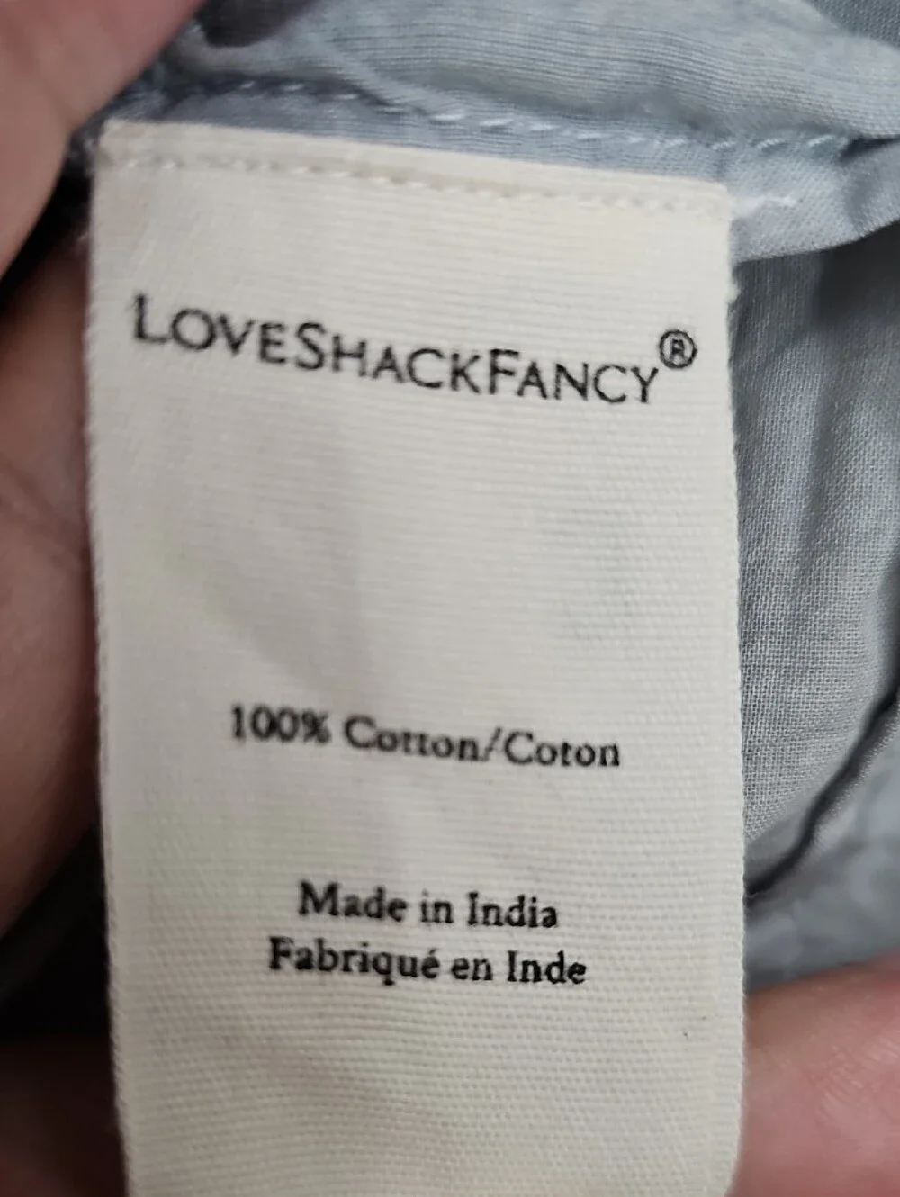 NWT LoveShackFancy Ruffle Mini Skirt S Washed Denim Cottagecore Coquette Boho